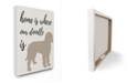 Stupell Industries Home is Where Our Golden Doodle Is Canvas Wall Art, 16" x 20"